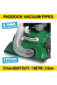 Paddock Vacuum HEAVY DUTY PU DUCTING 127mm 1m -  5" 125mm